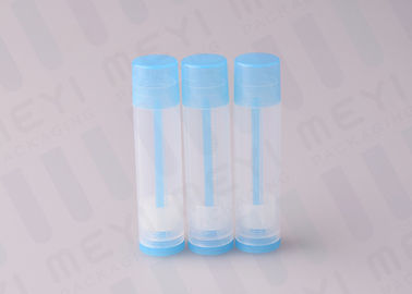 Blue 0.15 OZ PP Plastic Lip Balm Tubes For Cosmetics / Body Balm / Body Butters