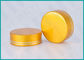 Matt Gold Lined Aluminum Screw Top Caps 38/410 For Health Care Products Containers