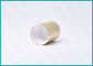 Champagne Aluminum Disc Top Cap 18/410 Anti - Leakage With White Top