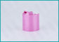 Pink Disc Top Plastic Dispensing Caps 28/410 For Lotion Dispenser Bottle