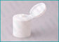 22/415 White Round Smooth Flip Top Bottle Caps For Shampoo / Emulsion
