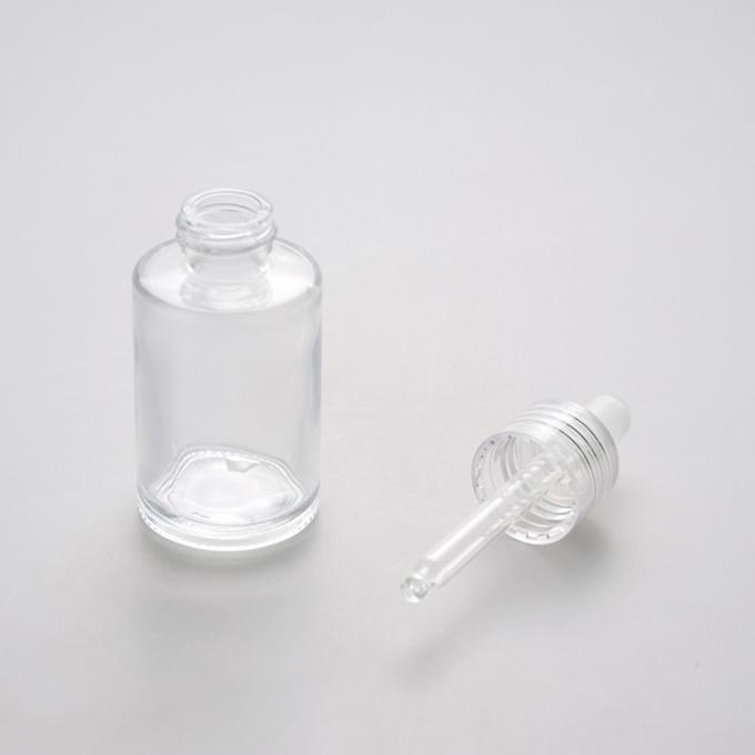 20/410 Essential Oil Pump Bottle Flat Shoulder 30ml Glass Dropper Bottles