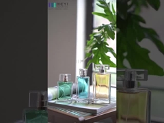 3.4 Oz Refillable Empty Square Perfume Bottles Gold Silver Non Spillable