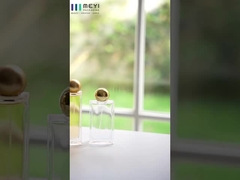 Lightweight Perfume Bottle Caps In Gold Aluminum Color With Crimp Version Neck Finish