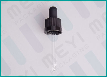 Glass Pipette For Glass Dropper Bottles , Glass Oil Dropper With Child Resistant Cap