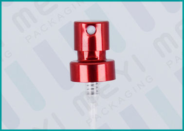 Red Perfume Spray Dispenser Pumps With Customized Tube Length / Actuator Material