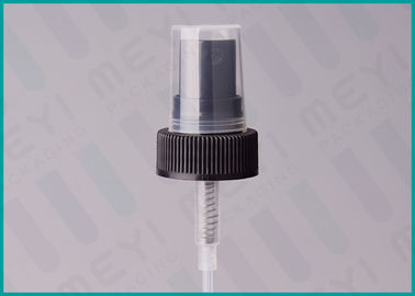 Black 28/400 Fine Mist Finger Pump Sprayer Screw Type Closure With Clear Dustcap