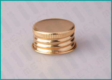 24mm Shiny Gold Screw Top Caps For Classical Pharmaceutical / Medicine Bottles
