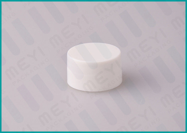 28mm White PP Plastic Screw Top Caps Round Shape With Customized Size