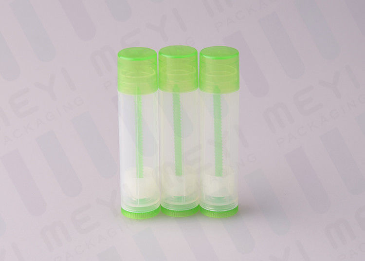 5g Green Empty Chapstick Containers With UV Color Coating And Hot Stamping