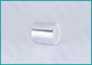 Shiny Silver Aluminum Disc Top Cap 24/410 Press Lotion Cap With White Actuator