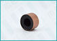 Shiny Copper Spray Paint Round Perfume Cap No Leakage With Black PP Insert