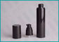 50ml Black PP Airless Cosmetic Bottles Round Shape With Double Layers Design