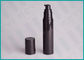50ml Black PP Airless Cosmetic Bottles Round Shape With Double Layers Design