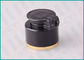 24mm Black Smooth Flip Top Bottle Caps For Shampoo Squeezable Bottle