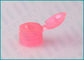 Pink 24/410 Flip Top Caps For Bottles , Butterfly Plastic Closure Caps For Hand Wash