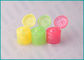 24/415 Yellow Round Plastic Flip Top Caps For Hand Sanitizer Bottle