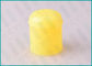 24/415 Yellow Round Plastic Flip Top Caps For Hand Sanitizer Bottle