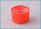 20/410 Red Screw Top CRC Child Resistant Caps Plastic Ribbed Closure