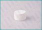 28/410 White Ribbed Screw Top Caps / Plastic Bottle Lids For Cosmetics