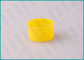 28/410 Yellow Plastic Cosmetic Bottle Caps For All Kinds Of Containers