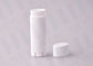 4.5g White PP Oval Shape Empty Lipstick Tubes With Silkscreen Printing