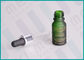 Green Frosted 10ml Glass Dropper Bottles With Shiny Silver Aluminum Dropper
