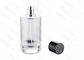 No Spill 100ml Clear Glass Perfume Bottles With Black Magnetic Perfume Cap