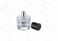 Custom Perfume Bottle Packaging With Shiny Silver Perfume Pump And Black Cap