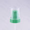 20mm Outer Spring Treatment Pump Green Plastic Cream Bottle Pump With AS Overcap