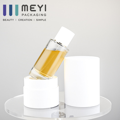 No - Leaking 50ml Perfume Bottle Glass With White Magnetic Perfume Cap