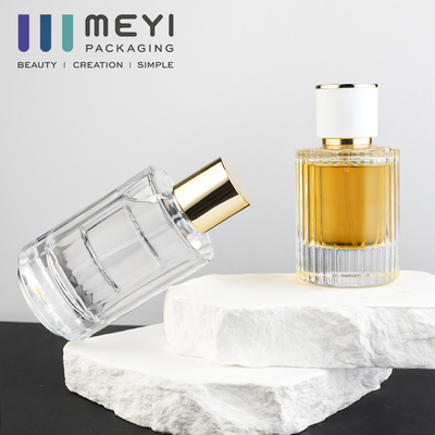 White Perfume Spray Bottle 100ml 0.075ml Cylinder Round
