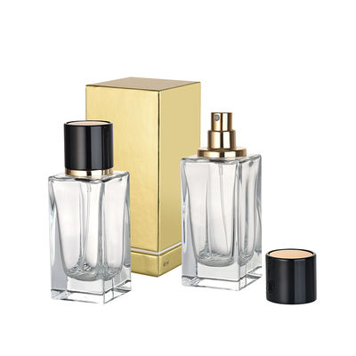 Custom Logo Perfume Bottle Packaging Glass Spray Pump Various Colors Shapes Perfume/Cosmetic 30/50/100ml