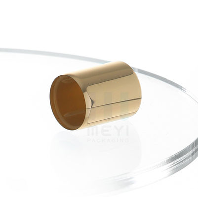 Lightweight Perfume Bottle Caps In Gold Aluminum Color With Crimp Version Neck Finish